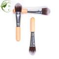 Mini Foundation Wood Maquillage Brosse Poudre plate